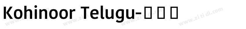 Kohinoor Telugu字体转换